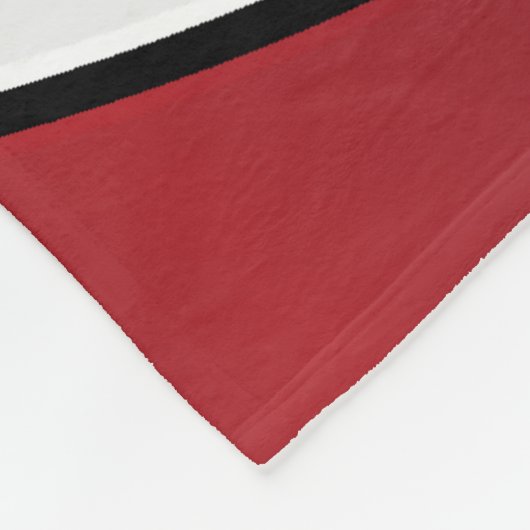 Volleyball 🏐 Sport in Maroon Rot, Weiß und Schwar Fleecedecke (Ecke)