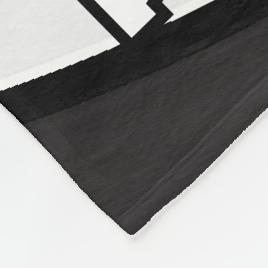 Volleyball 🏐 Sport in Sky Blue, White & Black Fleecedecke (Ecke)