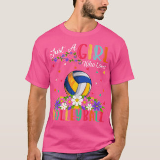 Volleyball Sport Lover Nur ein Mädchen, das Lieben T-Shirt