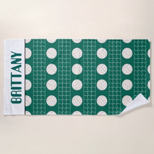 Volleyball-Sportart verleiht Badetuch (Vorderseite)