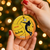 Volleyball-Sportlerin Keramik Ornament