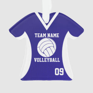 Volleyball Sports Jersey Royal mit Foto Ornament