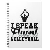 Volleyball-Sprichwort Notizblock (Vorderseite)
