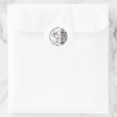 Volleyball-Sprichwort Runder Aufkleber (Tasche)
