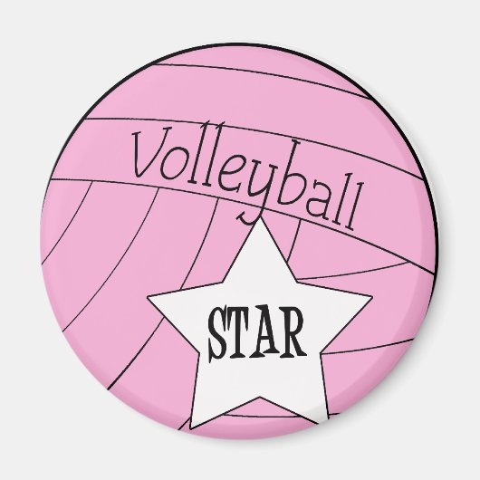 Volleyball Star Magnet (Vorne)