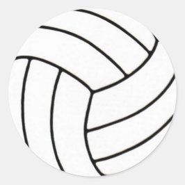 Volleyball-Sticker Runder Aufkleber