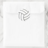 Volleyball-Sticker Runder Aufkleber (Tasche)