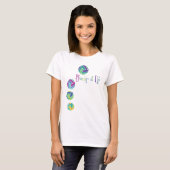 Volleyball: Stoßen Sie ihn oben! T - Shirt (Vorne ganz)