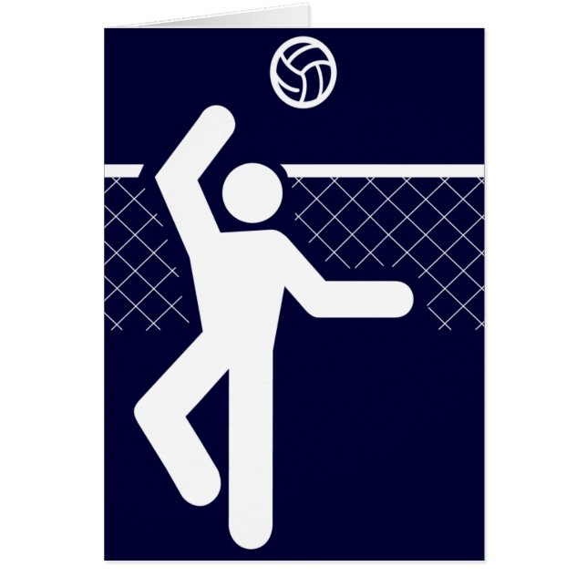 Volleyball-Symbol-Karte (Vorne)