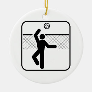 Volleyball-Symbol-Verzierung Keramik Ornament