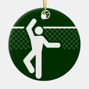 Volleyball-Symbol-Verzierung Keramik Ornament