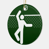 Volleyball-Symbol-Verzierung Keramik Ornament (Links)