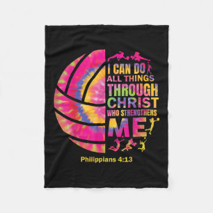 Volleyball T Shirt Teen Girls Christlich Chri Fleecedecke