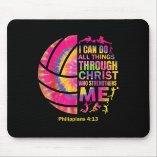 Volleyball T Shirt Teen Girls Christlich Chri Mousepad