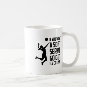 Volleyball-T, wenn Sie einen Soft-Service Gewollt, Kaffeetasse