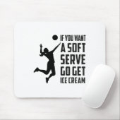 Volleyball-T, wenn Sie einen Soft-Service Gewollt, Mousepad (Mit Mouse)