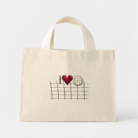 Volleyball-Tasche Mini Stoffbeutel (Vorne)