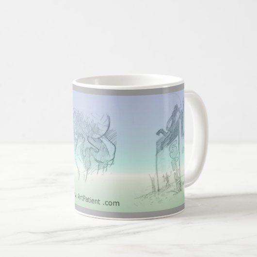 Volleyball-Tasse Kaffeetasse (VorderseiteRechts)