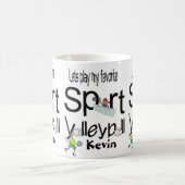 Volleyball-Tasse Sport Kaffeetasse (Mittel)
