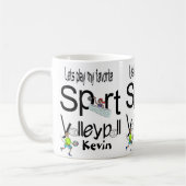 Volleyball-Tasse Sport Kaffeetasse (Links)