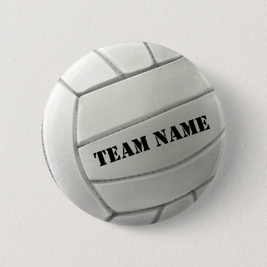 Volleyball-Taste Ihres Teams Button (Vorderseite)