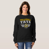 Volleyball Tata Retro Volleyball Father Player Sweatshirt (Vorne ganz)