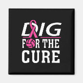 Volleyball Team Brustkrebs-Bewusstsein Magnet (Vorne)