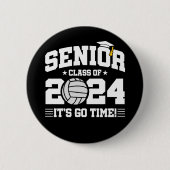 Volleyball Team Class 2024 Abschluss Senior 2024 Button (Vorderseite)