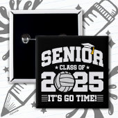 Volleyball Team Class 2025 Abschluss Senior 2025 Button