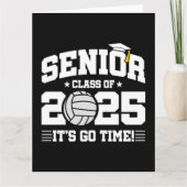 Volleyball Team Class 2025 Abschluss Senior 2025 Karte (Vorderseite)