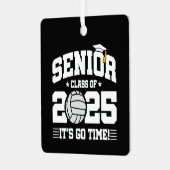 Volleyball Team Class 2025 Abschluss Senior 2025 Ornament Aus Metall (Vorderseite links)