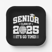 Volleyball Team Class 2025 Abschluss Senior 2025 Pappteller (Vorderseite)