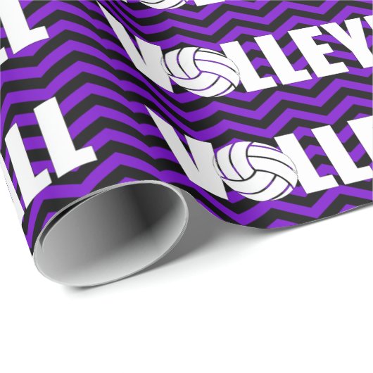 Volleyball Team Color Geschenkpapier (Rolleneckpunkt)