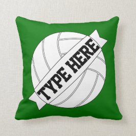 Volleyball Team Custom Text & Color Theke Kissen