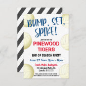 VOLLEYBALL-TEAM-EINLADUNG EINLADUNG (Vorne/Hinten)