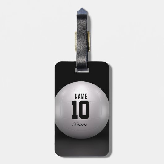 Volleyball-Team Gepäckanhänger (Rückseite vertikal)
