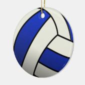 Volleyball Team Geschenke - Blau Keramik Ornament (Links)