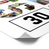 Volleyball-Team Hochrangiger Abschluss FotoCollage Poster (Ecke)