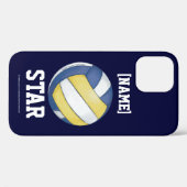 Volleyball Team Name and Number Case Mate iPhone C (Rückseite (Horizontal))