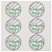 Volleyball-Team-Name im Grün Stoff (Muster)
