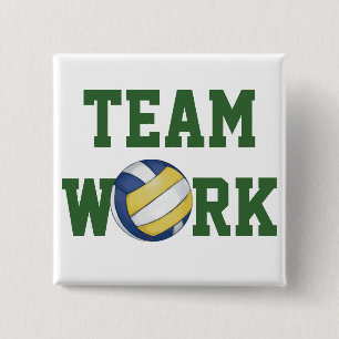 Volleyball Team Name und Nummer Button