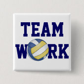 Volleyball Team Name und Nummer Button (Vorderseite)