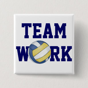Volleyball Team Name und Nummer Button