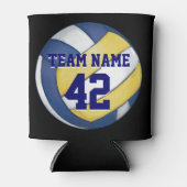 Volleyball Team Name und Nummer Dosenkühler (Vorderseite)