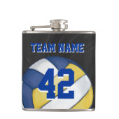 Volleyball Team Name und Nummer Flachmann (Vorderseite)