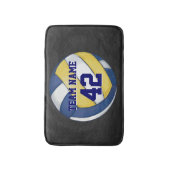 Volleyball-Team-Name und Zahl Badematte (Vorderseite Vertikal)