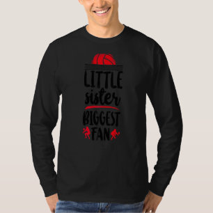 Volleyball-Team Schwester Vintag Little Siste T-Shirt