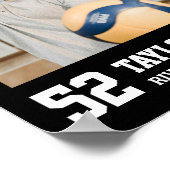 Volleyball Team Senior Class of 2025 Foto Collage Poster (Ecke)