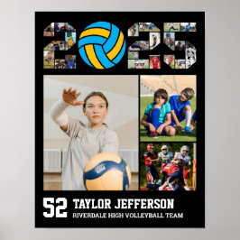 Volleyball Team Senior Class of 2025 Foto Collage Poster