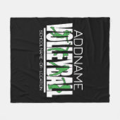 Volleyball Team Spieler ADD NAME School Top Athlet Fleecedecke (Vorderseite (Horizontal))